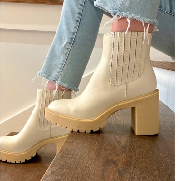 Dolce Vita Shoes - Dolce Vita Castor H2O Ivory Leather Boot 8